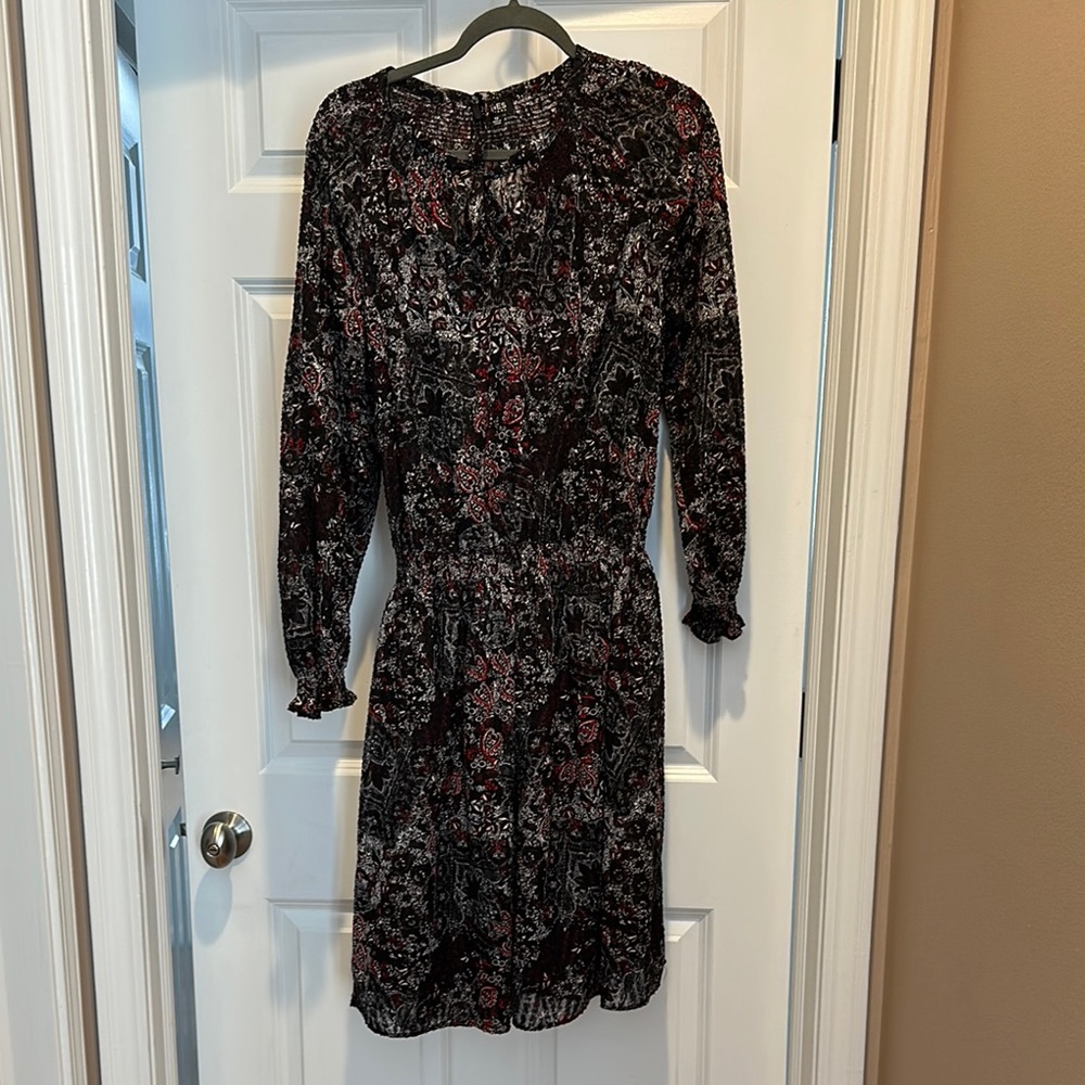 Jones New York Black Long Sleeve Dress